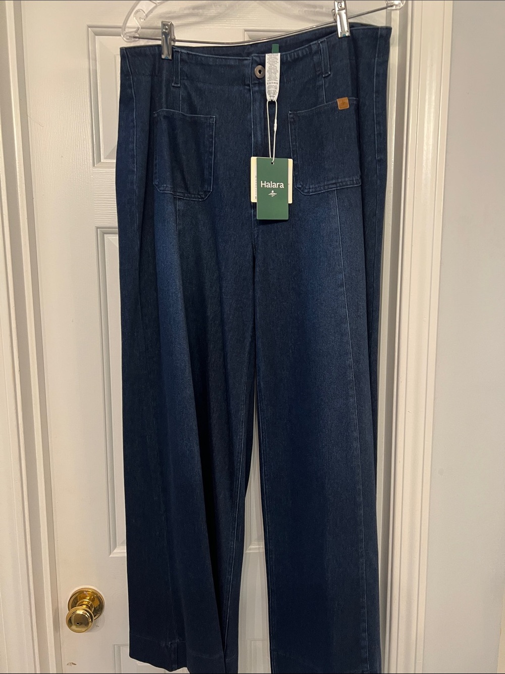 Halara Blue Wide-Leg Jeans